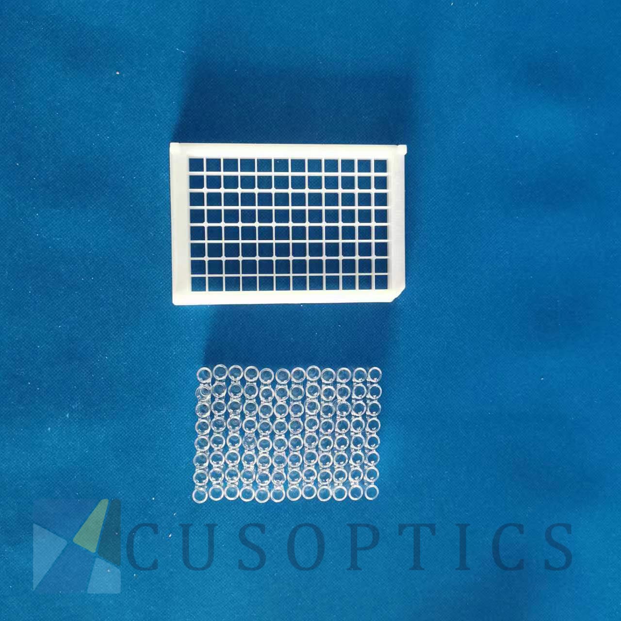 Removable and Detachable Quartz Glass Elisa 96 Wells Plate PCR 3