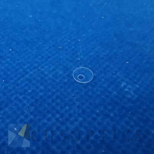 Micro Sapphire Glass Discs : Plates with Laser Drill Hole 2