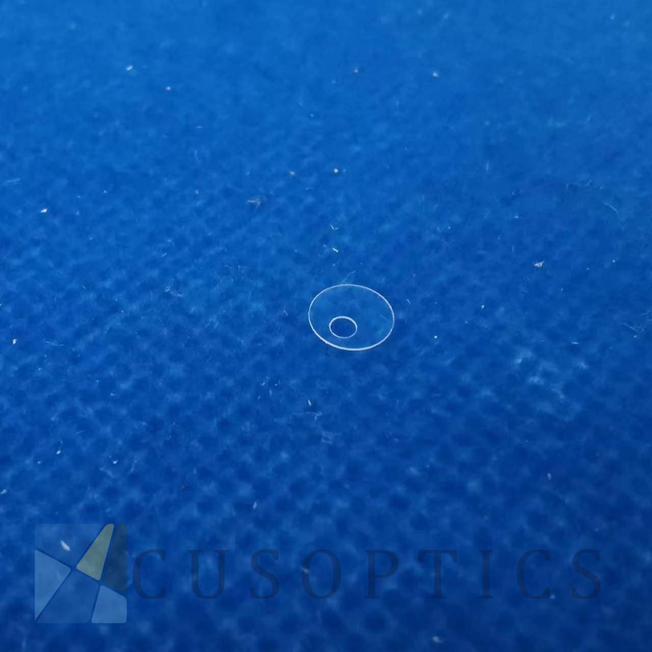 Micro Sapphire Glass Discs : Plates with Laser Drill Hole 2